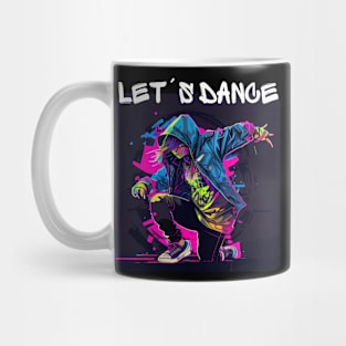 Woman In Graffiti Look Dancing In Disco 4 Mug